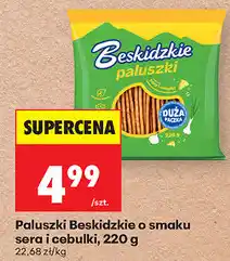 Biedronka Paluszki Beskidzkie o smaku sera i cebulki oferta