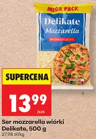 Biedronka Ser mozzarella wiórki Delikate oferta