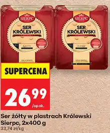 Biedronka Ser żółty w plastrach Królewski Sierpc oferta