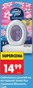 Biedronka Odświeżacz powietrza do łazienki Ambi Pur Japanese Blossom, 1 szt oferta