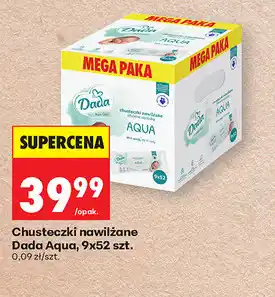 Biedronka Chusteczki nawilżane Dada Aqua, 9x52 szt oferta