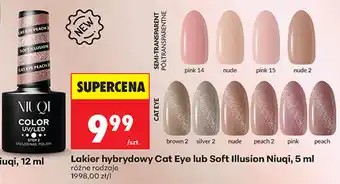 Biedronka Lakier hybrydowy Cat Eye lub Soft Illusion Niuqi oferta
