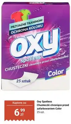 Biedronka Chusteczki chroniące przed zafarbowaniem Color Oxy Spotless oferta