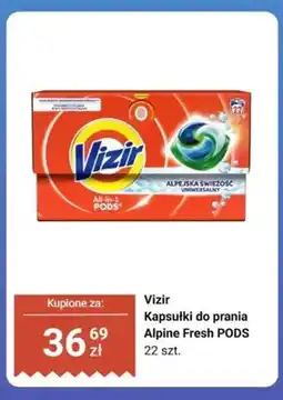 Biedronka Kapsułki do prania Vizir Alpine Fresh PODS oferta