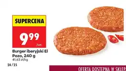 Biedronka Burger iberyjski El Pozo oferta