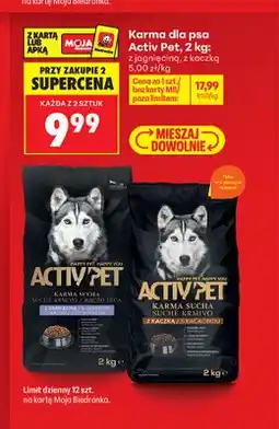 Biedronka Karma sucha dla psa Activ Pet z kaczką oferta