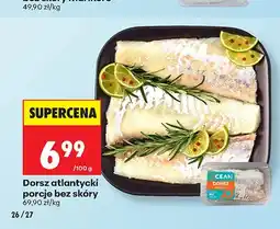 Biedronka Dorsz atlantycki porcje bez skóry Ocean oferta