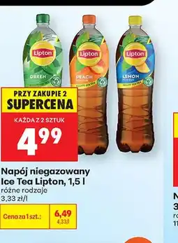 Biedronka Napój niegazowany Ice Tea Lipton Green oferta