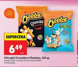 Biedronka Chrupki Crunchos Cheetos cheese & ham quesadilla oferta