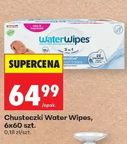 Biedronka Chusteczki WaterWipes 6-pak 60szt oferta