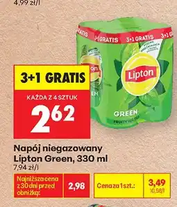 Biedronka Napój niegazowany Lipton Green 4-pak oferta