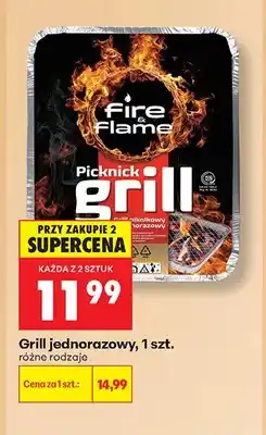 Biedronka Grill jednorazowy Fire & Flame oferta