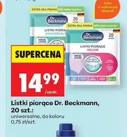 Biedronka Listki piorące Dr. Beckmann uniwersalne oferta