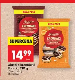 Biedronka Ciastka kremówki Bonitki o smaku czekoladowo-wiśniowym oferta