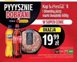 Biedronka Zestaw Pizza Donatello 600g + Napój gazowany Coca-Cola Original Taste 1l oferta