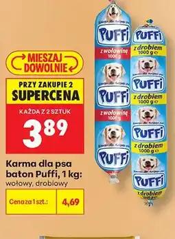 Biedronka Karma dla psa baton Puffi drobiowy oferta