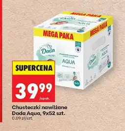 Biedronka Chusteczki nawilżane Dada Pure Care Aqua 9-pak 52szt oferta