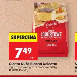 Biedronka Ciasto Duża Blacha Delecta jogurtowe oferta