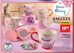 Biedronka Kubek z porcelany SMUKEE w zestawie breloczek z lusterkiem oferta