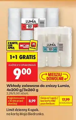 Biedronka Wkład zalewany do zniczy Lumia 4-pak oferta