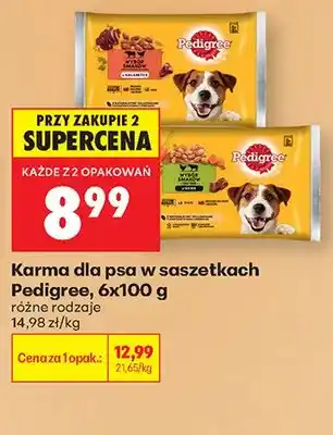 Biedronka Karma dla psa w saszetkach Pedigree 6-pak oferta