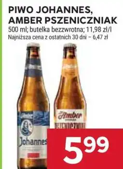 Stokrotka Market Piwo Johannes, Amber Pszeniczniak oferta