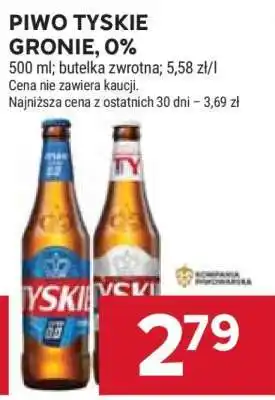 Stokrotka Market Piwo Tyskie Gronie, 0% oferta