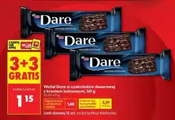 Biedronka Wafel Dare w czekoladzie deserowej z kremem kakaowym, 50 g oferta