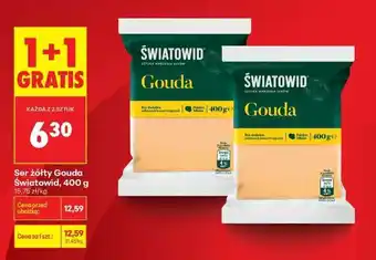 Biedronka Ser żółty Gouda Światowid, 400 g oferta