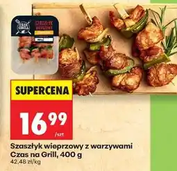 Biedronka Szaszłyk wieprzowy z warzywami Czas na Grill, 400 g oferta