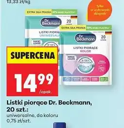Biedronka Listki piorące Dr. Beckmann, 20 szt oferta