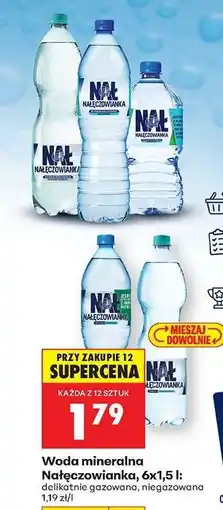 Biedronka Woda mineralna Nałęczowianka, 6x1,5 l oferta