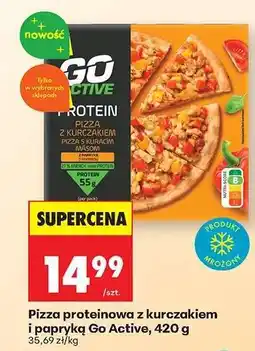 Biedronka Pizza proteinowa z kurczakiem i papryką Go Active, 420 g oferta