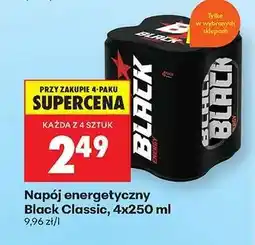 Biedronka Napój energetyczny Black Classic, 4x250 ml oferta