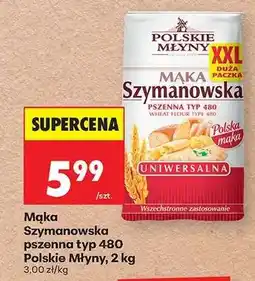Biedronka Mąka Szymanowska pszenna typ 480 Polskie Młyny 2 kg oferta