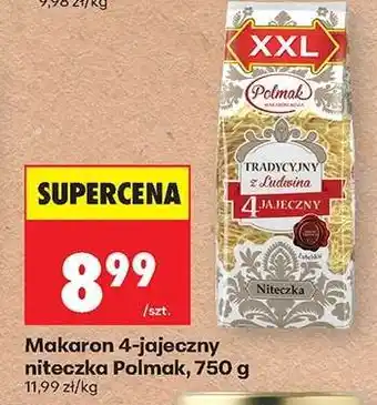 Biedronka Makaron 4-jajeczny niteczka Polmak, 750 g oferta
