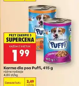 Biedronka Karma dla psa Puffi, 415 g oferta