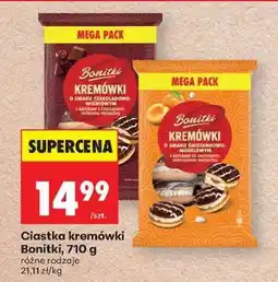 Biedronka Ciastka kremówki Bonitki, 710 g oferta