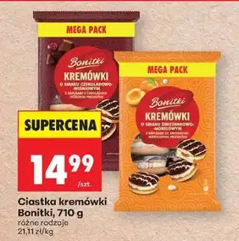 Biedronka Ciastka kremówki Bonitki, 710 g oferta