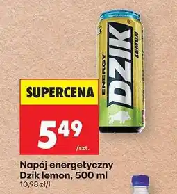 Biedronka Napój energetyczny Dzik lemon, 500 ml oferta
