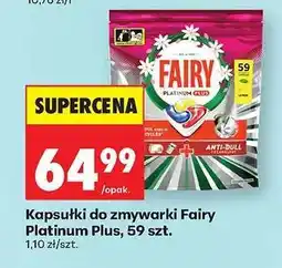 Biedronka Kapsułki do zmywarki Fairy Platinum Plus, 59 szt oferta