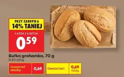 Biedronka bułka grahamka 70 g oferta