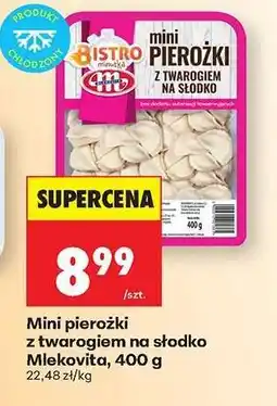 Biedronka Mini pierożki z twarogiem na słodko Mlekovita, 400 g oferta