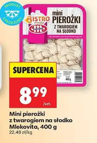 Biedronka Mini pierożki z twarogiem na słodko Mlekovita, 400 g oferta