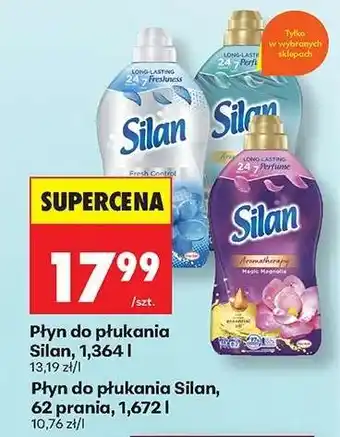 Biedronka Płyn do płukania Silan, 1,364 l oferta