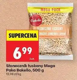 Biedronka Słonecznik łuskany Mega Paka Bakello, 500 g oferta