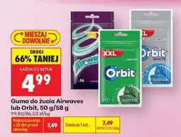 Biedronka Guma do żucia Airwaves lub Orbit, 50 g/58 g oferta