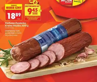 Biedronka Kiełbasa Żywiecka Kraina Wędlin 600 g oferta