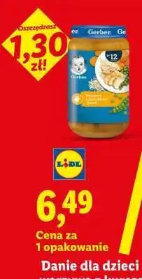 Lidl GERBER Danie dla dzieci oferta