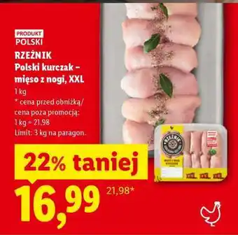 Lidl RZEŹNIK Polski kurczak – mięso z nogi, XXL oferta